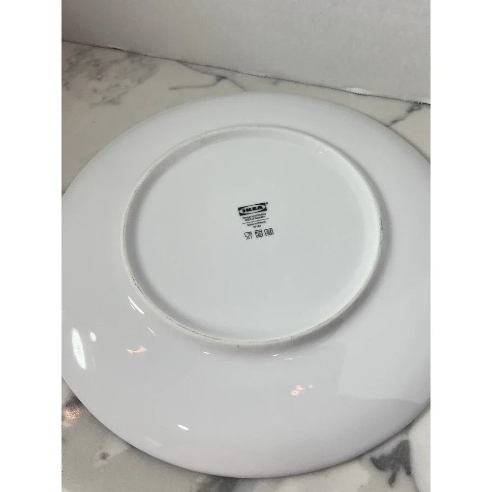 IKEA Plate Pink green platter dish 11
